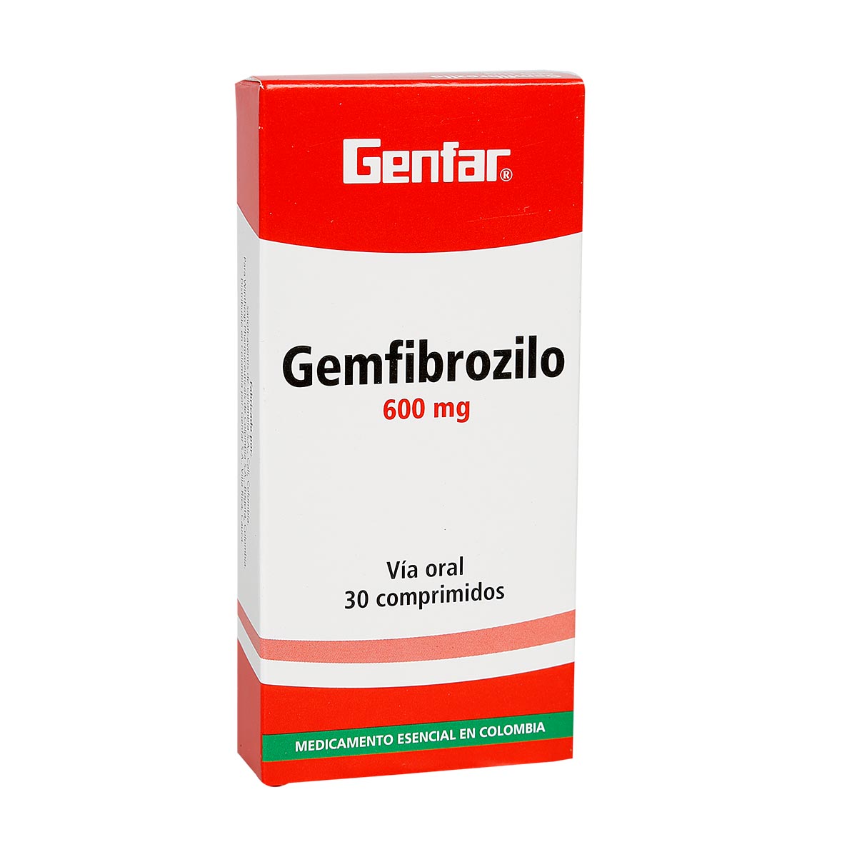 Gemfibrozilo 600 Mg Tableta Recubierta Genfar Theme Farmacias Theme