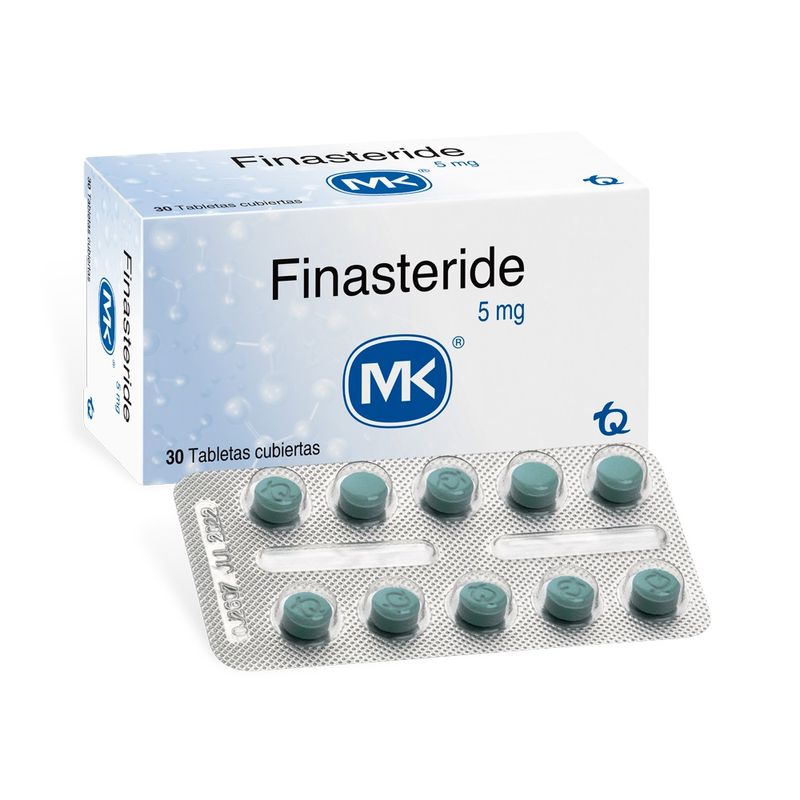 Finasteride 5 Mg MK Caja Con 30 Tabletas Cubiertas Farma Chex