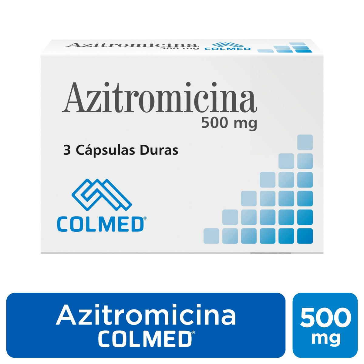 Azitromicina 500 mg Caja Con 3 Cápsulas Duras Farma Chex