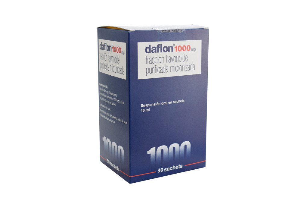 Daflon 1000 mg Suspensión Oral Caja Con 30 Sachets Farma Chex