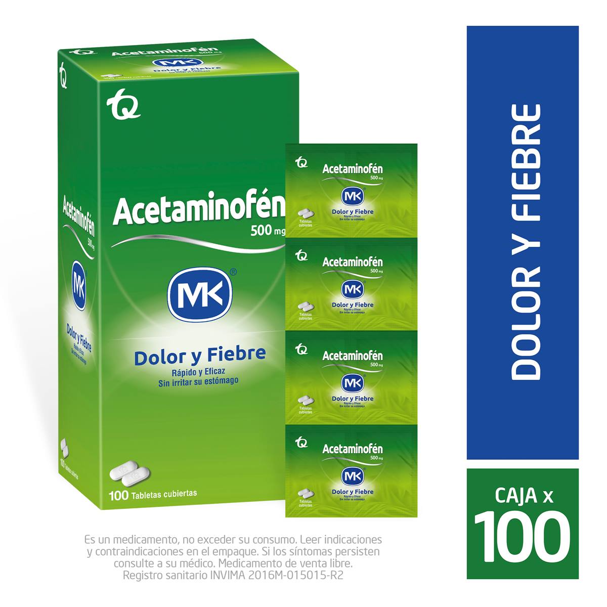 Acetaminofen Mk 500 Mg Tableta Recubierta Tecnoquímicas - Theme ...