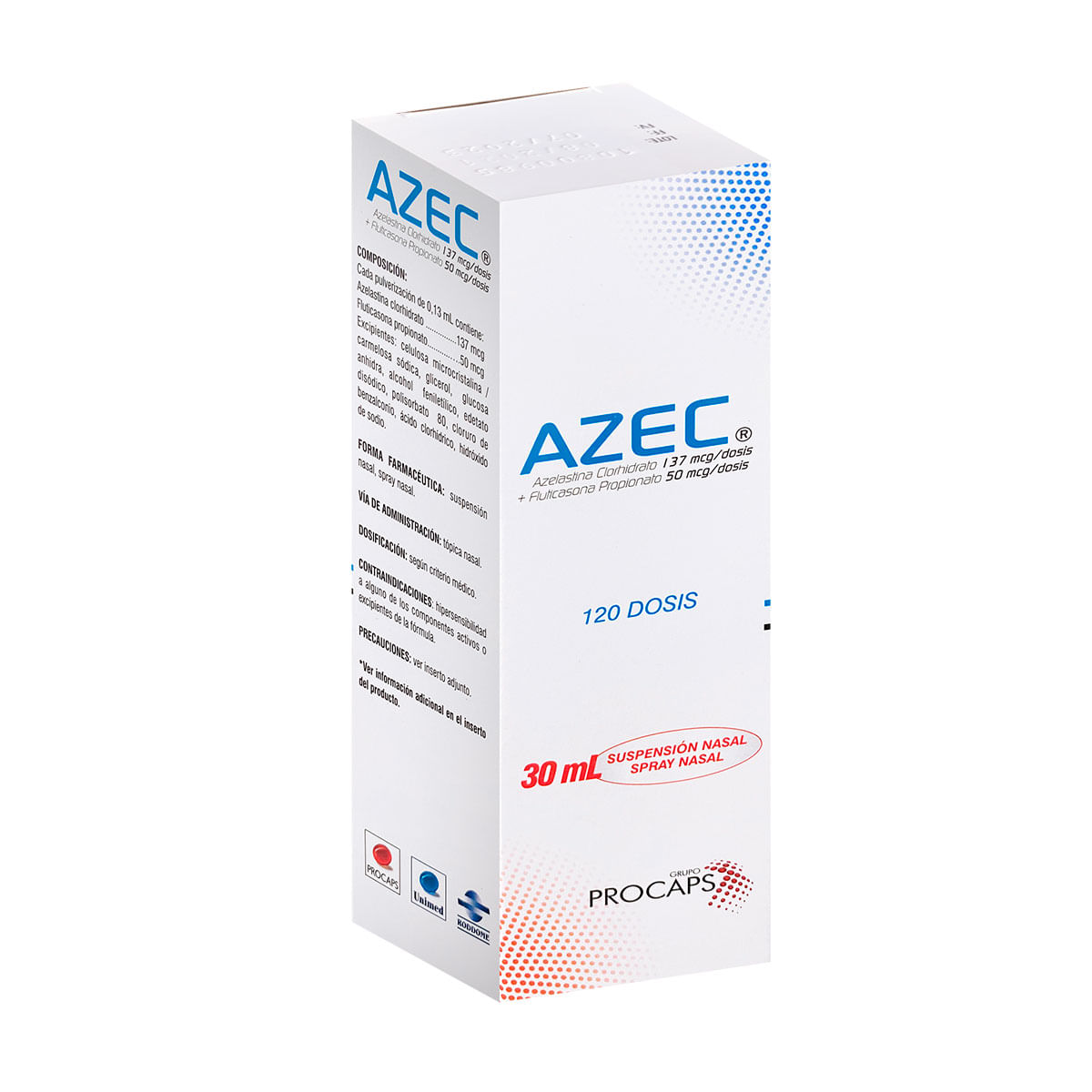 Azec 137 mcg / Dosis 50 mcg / Dosis Suspensión Nasal - Theme Farmacias ...