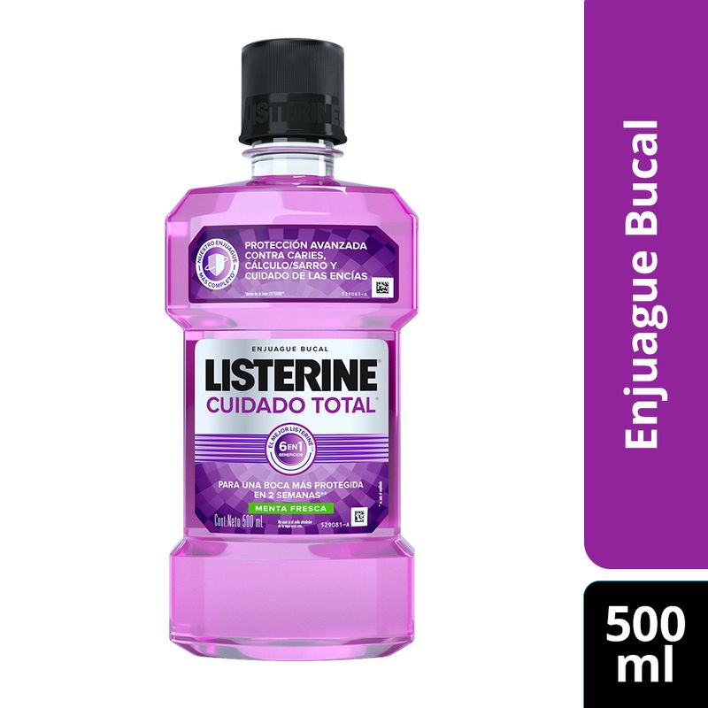 LISTERINE CUIDADO TOTAL 500 ML