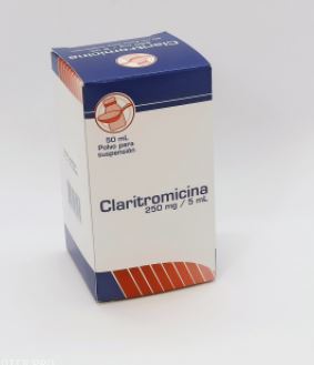 CLARITROMICINA CP 250 MG/5ML X 50 ML