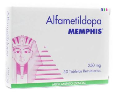 Alfametildopa 250mg Memphis Caja Con 30 Tabletas
