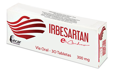 Irbesartan 300 Caja 30 Tabletas Ecar Rx4