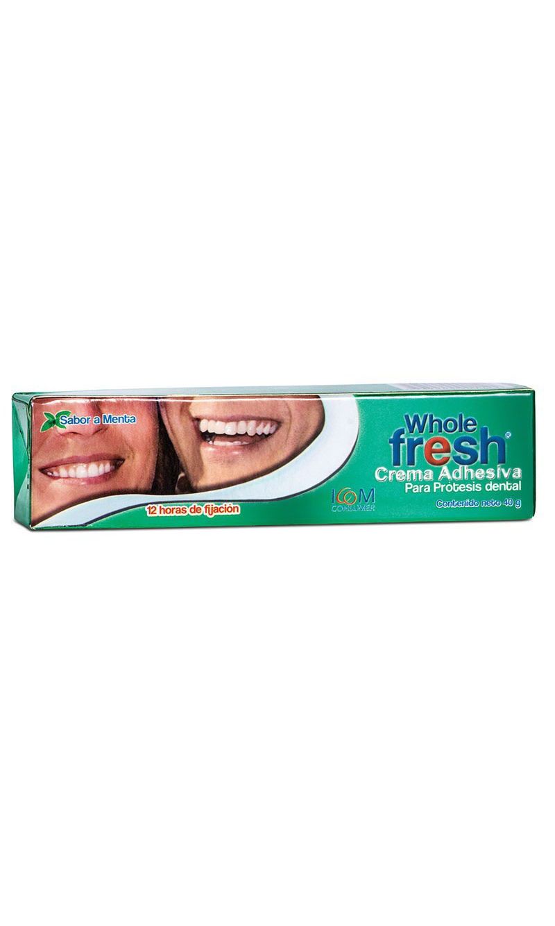 CREMA ADHESIVA WHOLE FRESH PARA PROTESIS 40 GR