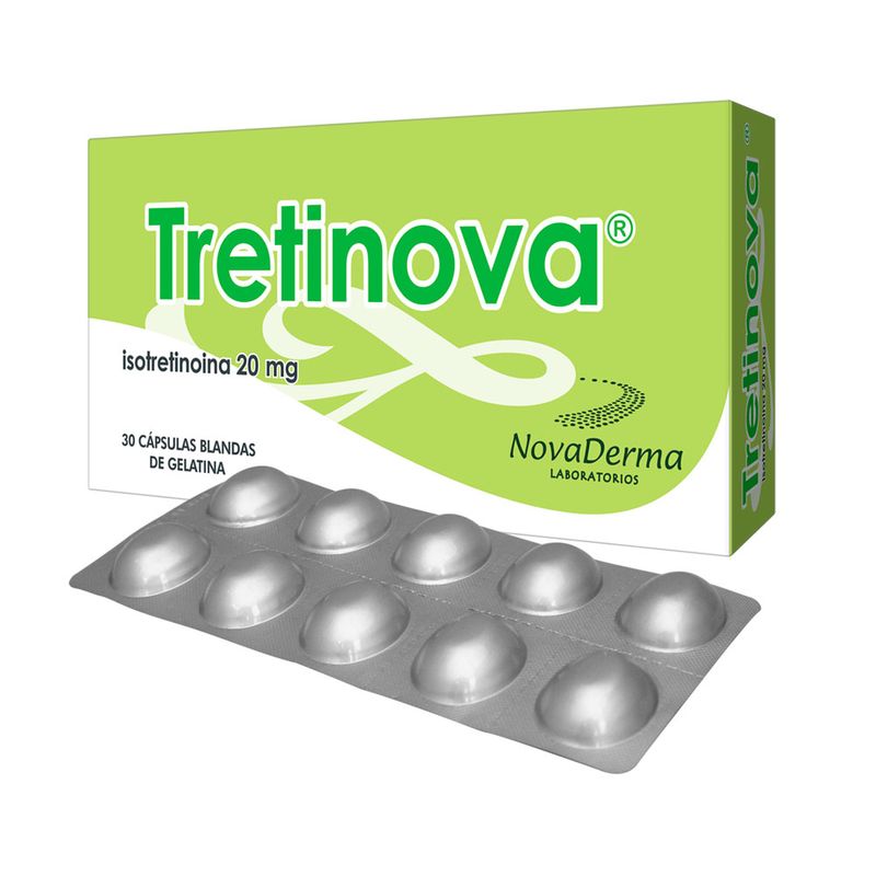 Tretinova 20 Mgs Caja Con 30 Cápsulas