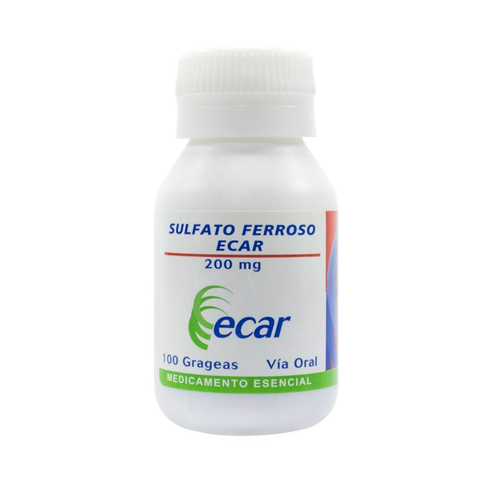 Sulfato Ferroso 200 mg Frasco Con 100 Grageas