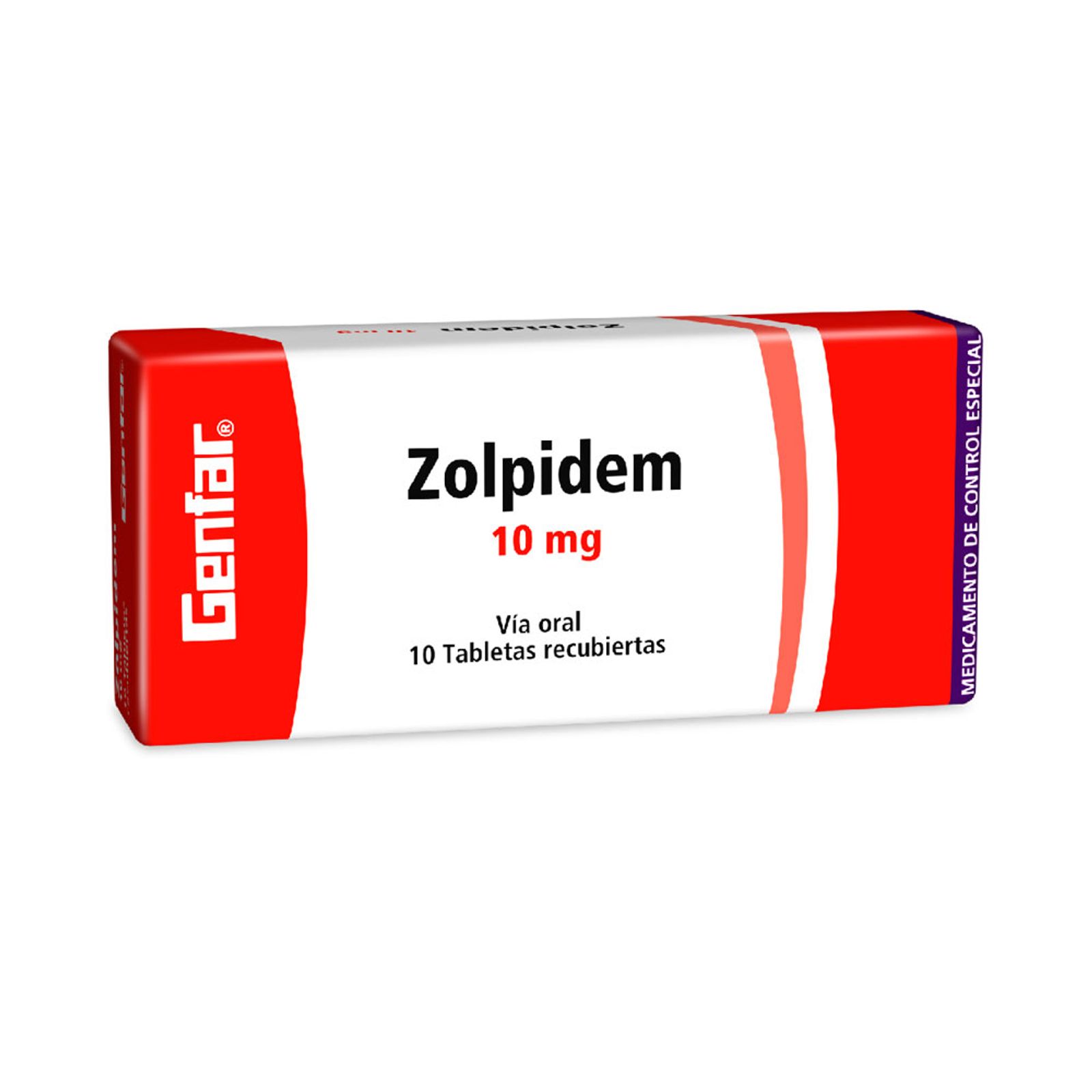 Zolpidem 10 Mg Caja 14 Tabletas Genfar Rx6