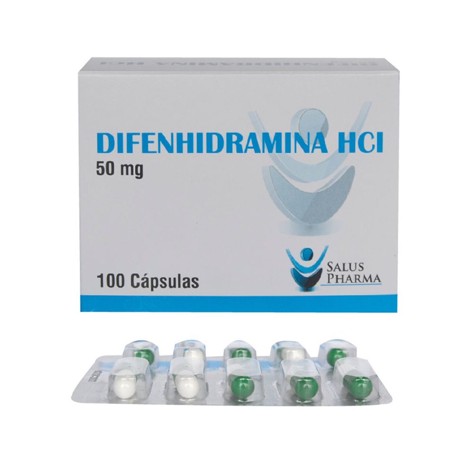 DIFENHIDRAMINA 50 MG 50 CAPSULAS ANGLO POR 10 UNIDADES