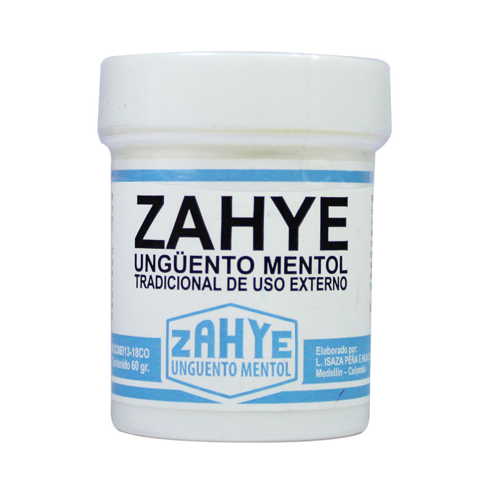 Mentol Zahye Locion Frasco 120 Ml