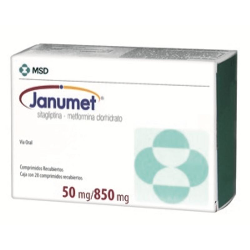 Janumet 50/850Mg Caja X 56 Tabletas