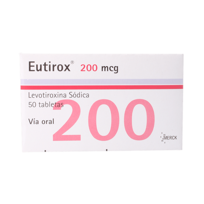 Eutirox 200 Mcg Caja X 50 Tabletas