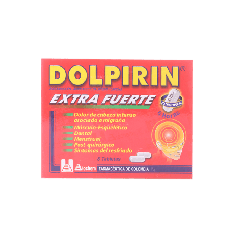 Dolpirin Extra Fuerte Caja X 8 Tab