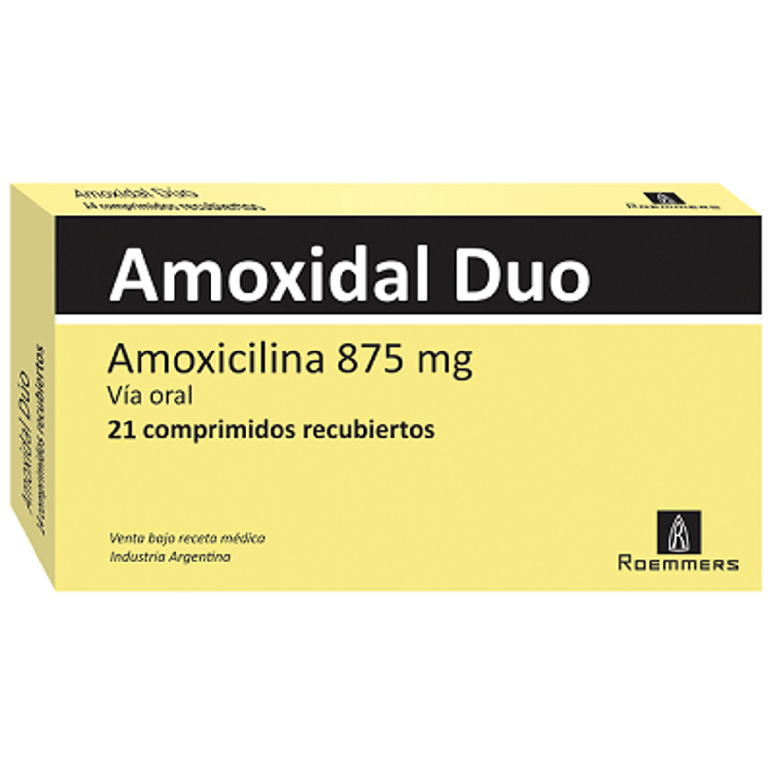 Amoxidal Dúo 875 mg Caja Con 21 Comprimidos Recubiertos