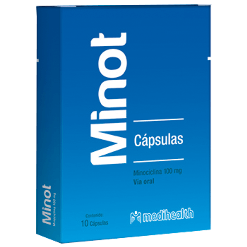 Minot 100Mg Caja X 10 Capsulas