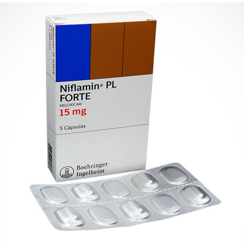 Niflamin Forte 15 mg Caja Con 5 Cápsulas