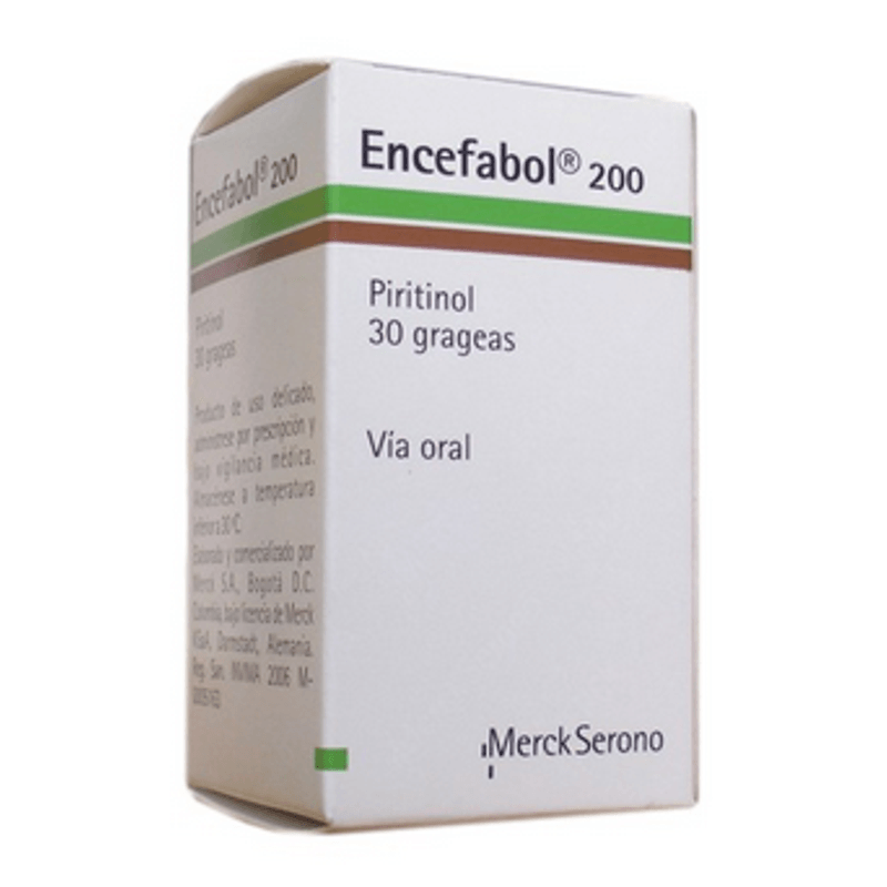 Encefabol 200Mg Caja X 30 Grageas