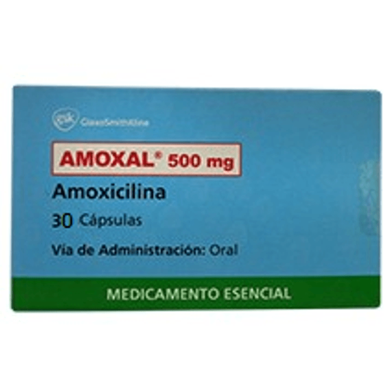 Amoxal 500 mg Caja Con 30 Cápsulas