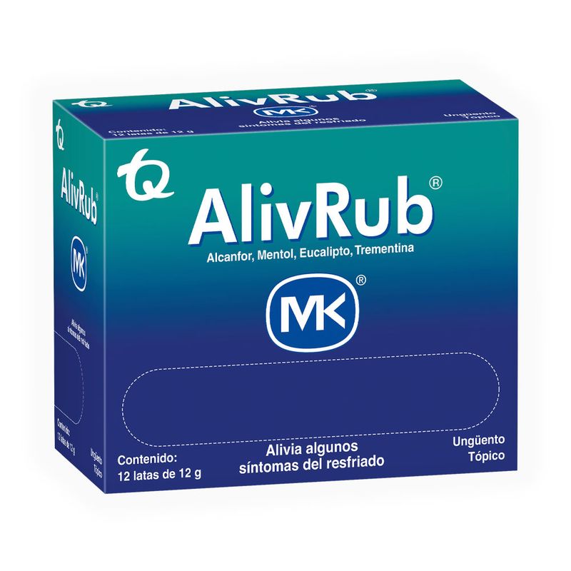 ALIVRUB LATA 12 GR 12 UDS MK POR 1 UNIDAD