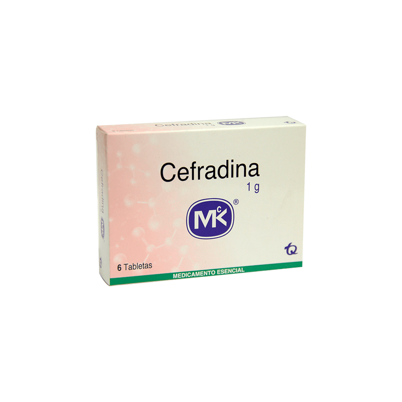 Cefradina 1g Mk Caja Con 6 Tabletas Rx