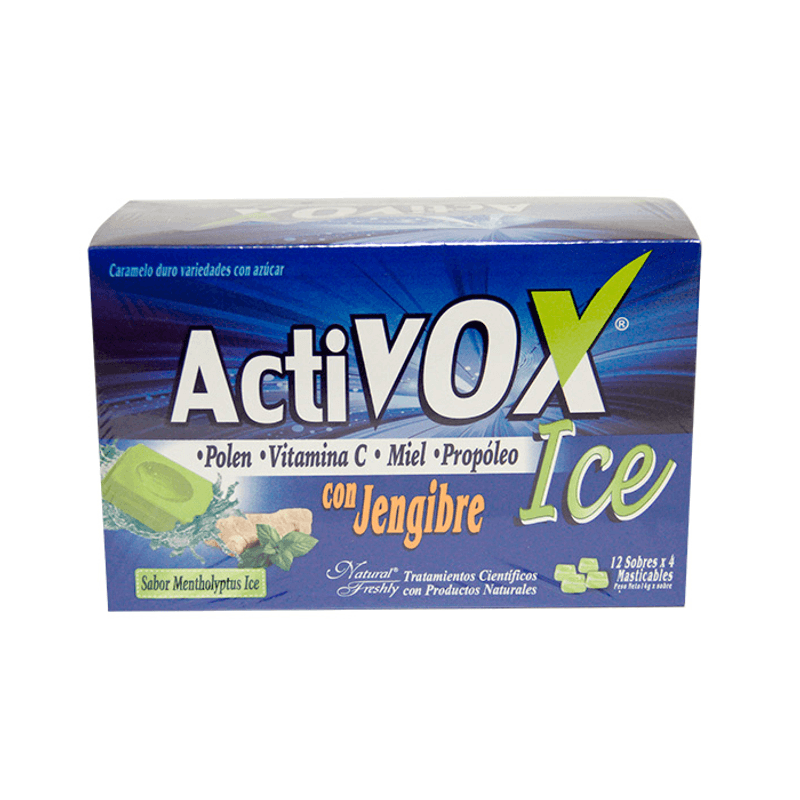 Activox Ice Con Jengibre X 12 Sobres