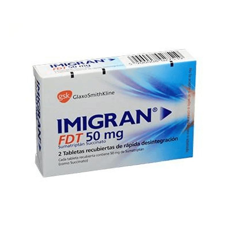 Imigran Fdt 50Mg Caja X 2 Tabletas