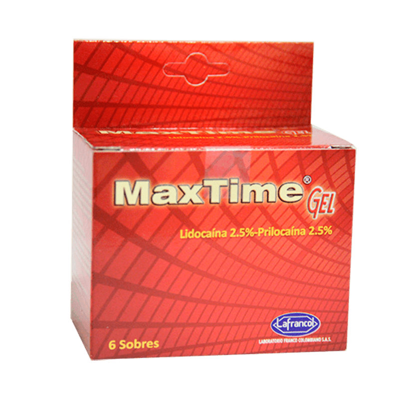 Maxtime Caja X 6 Sobres En Gel