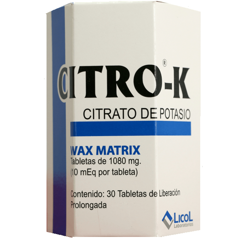 Citro-K 1080Mg X 30 Tabletas