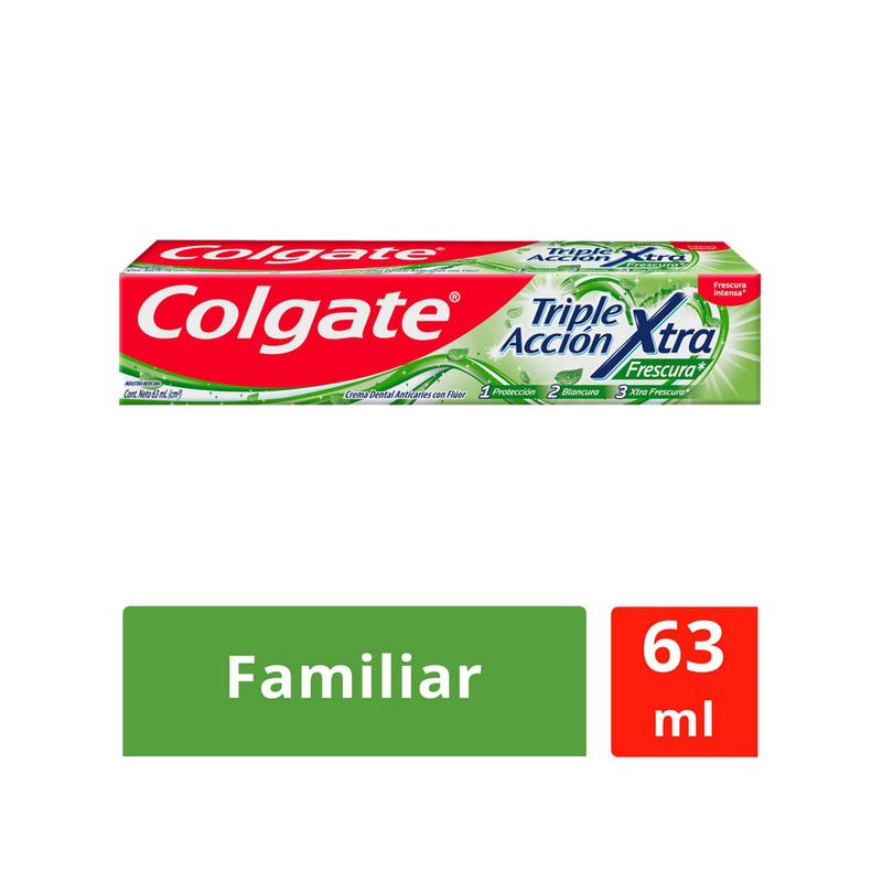 CREMA DENTAL COLGATE TRIPLE ACCION XTRAFRESCURA 63 ML