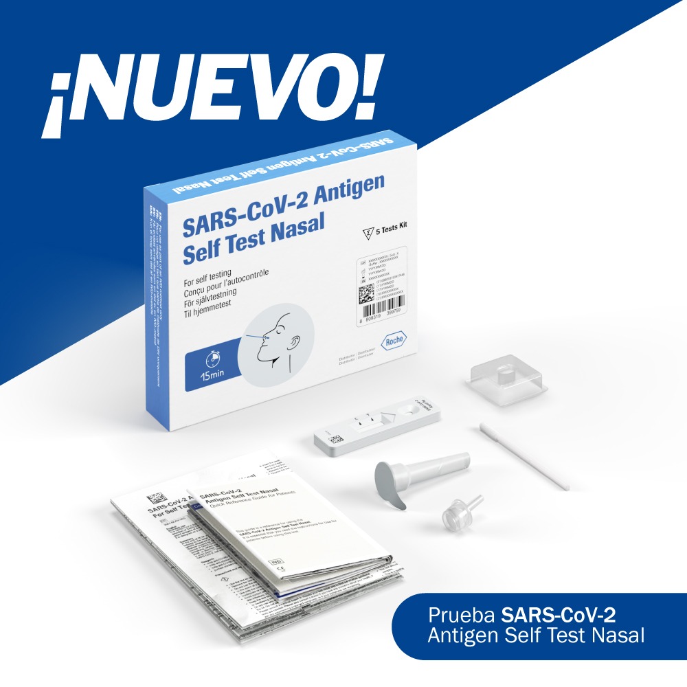 PRUEBA COVID NASAL ANTÍGENO X 5 UNIDADES