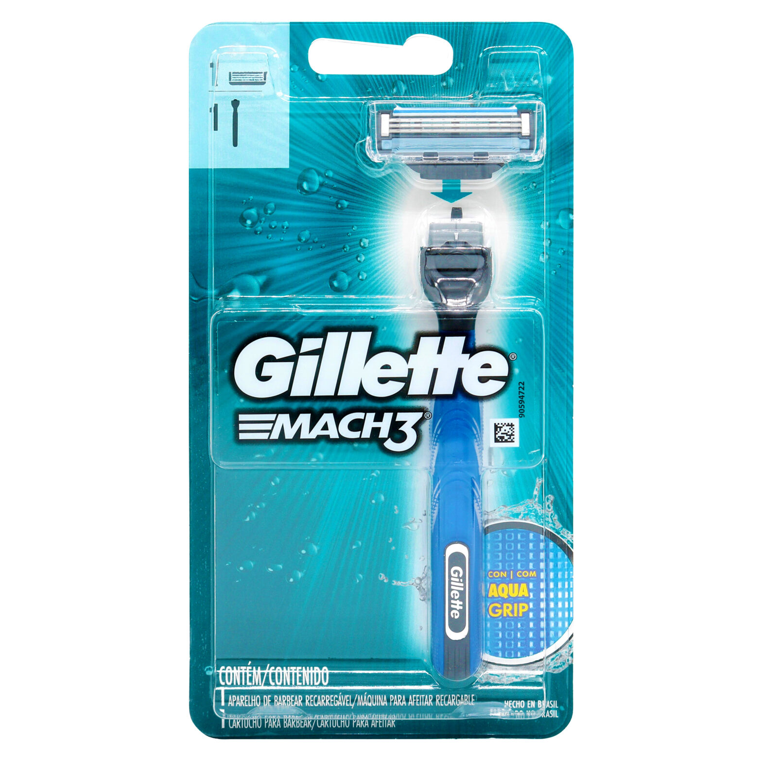 MAQUINA GILLETTE MACH 3 ACQUA GRIP (CG6)