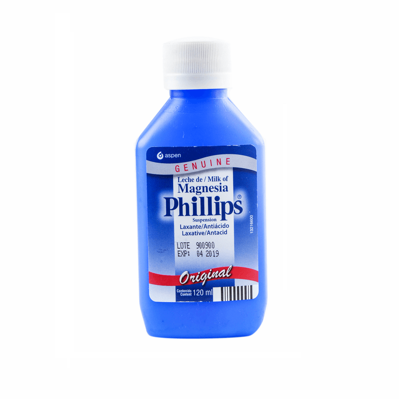 Leche Magnesia Phillips Sabor Original Frasco De 120 mL