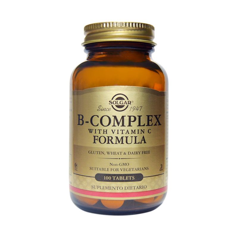 B-Complex Vitamina C Solgar X 100 Tabletas