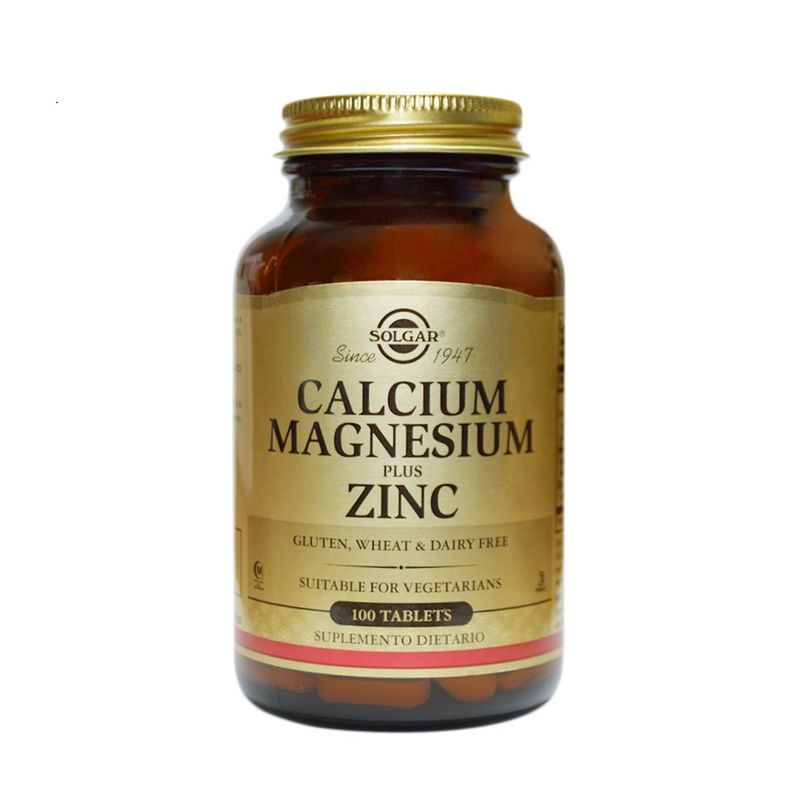 Calcium Magnesium + Zinc Solgar 100 Tabletas