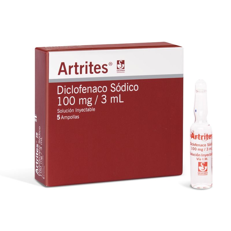 Artrites 100Mg X 5 Ampollas