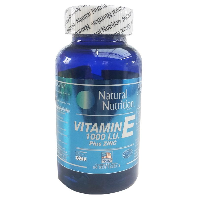 Vitamina E 1000Iu Con Zinc Frasco X 60 Capsulas