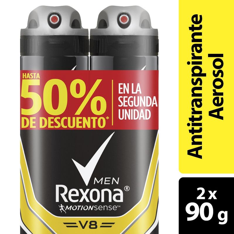 2 DESODORANTE REXONA SPRAY MEN V8 90 GR SUPER OFERTA