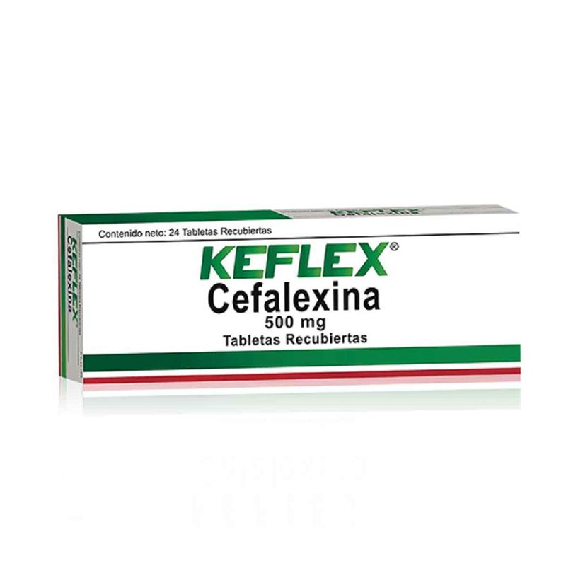 Keflex 500Mg Caja X 24 Tabletas Recubiertas