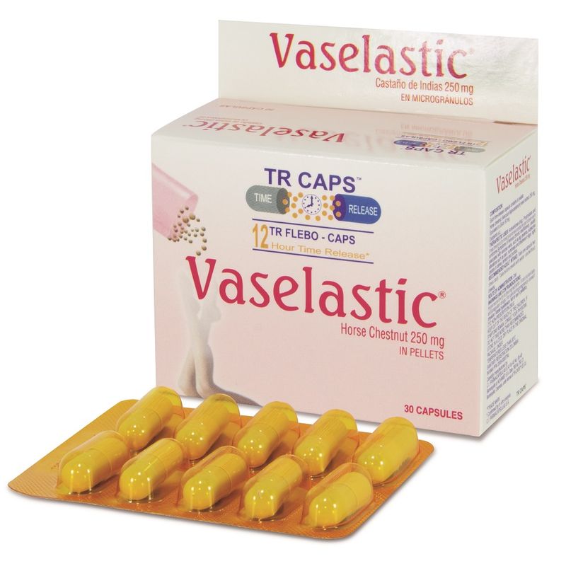 Vaselastic 250Mg Caja X 30 Capsulas