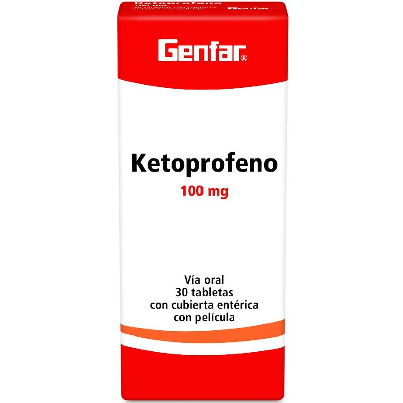 KETOPROFENO 100 MG 30 TABLETAS GF