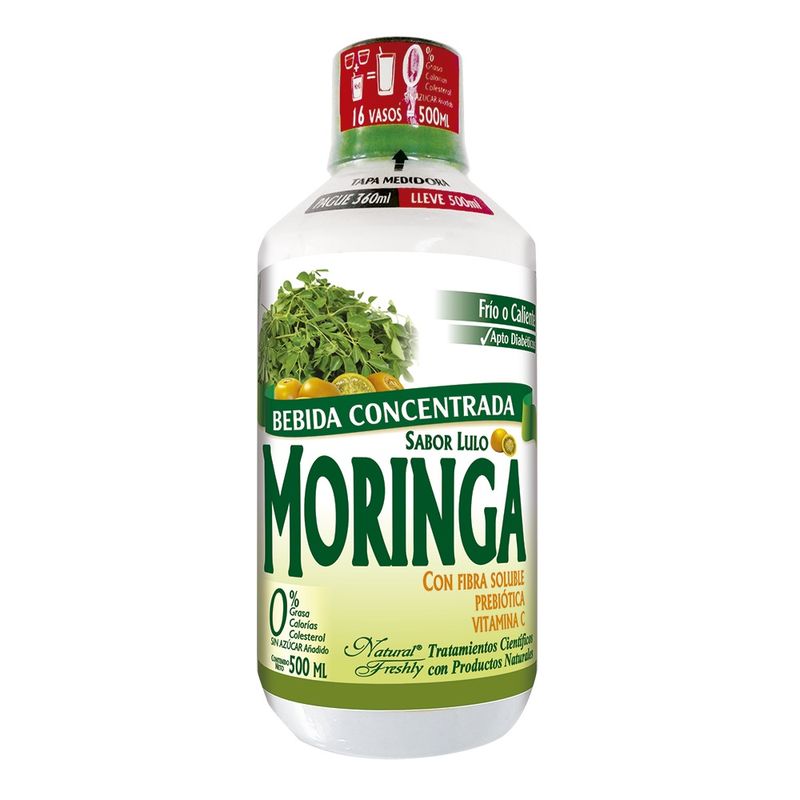 Bebida Moringa Natural Freshly Lulo Pague 360Ml Lleve 500Ml