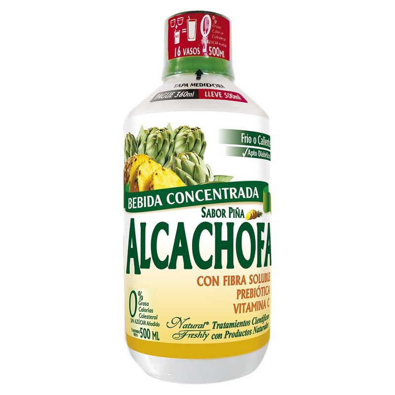 Bebida Alcachofa Natural Freshly Piña Pague 360Ml Lleve 500Ml
