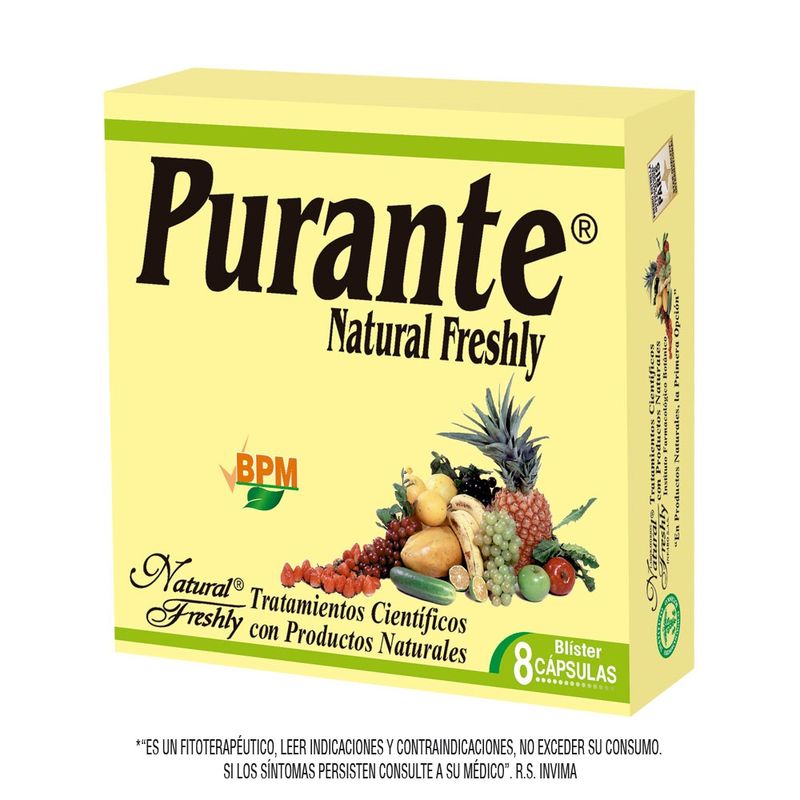 Purante Natural Freshly X 8Capsulas