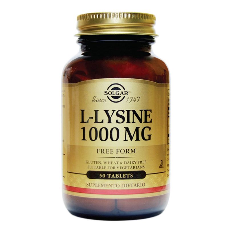 L-Lysine 1000 Mg Solgar X 50 Tabletas