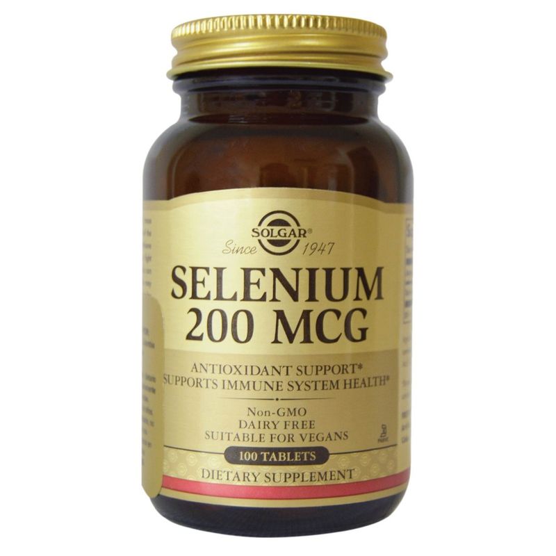 Selenium 200 Mcg Solgar X 100 Tabletas