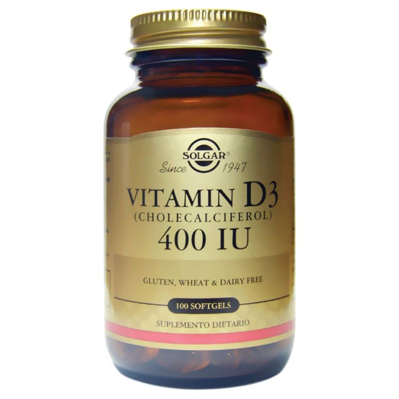 Vitamina D3 Solgar 400Iu X 100 Capsulas