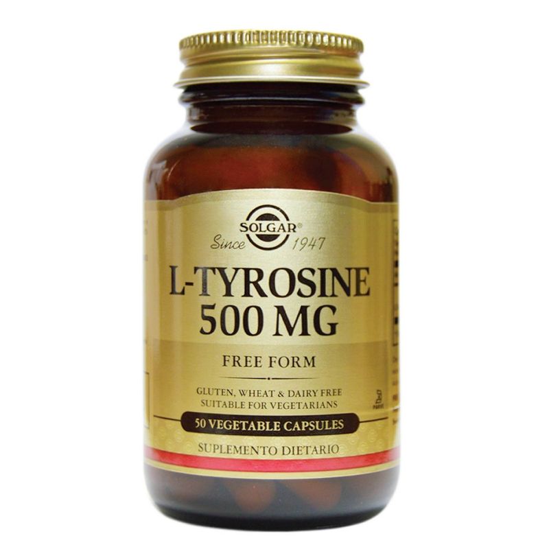 L-Tyrosine 500Mg Solgar X 50 Capsulas