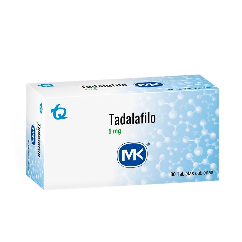 Tadalafilo 5 mg Caja Con 30 Tabletas Cubiertas